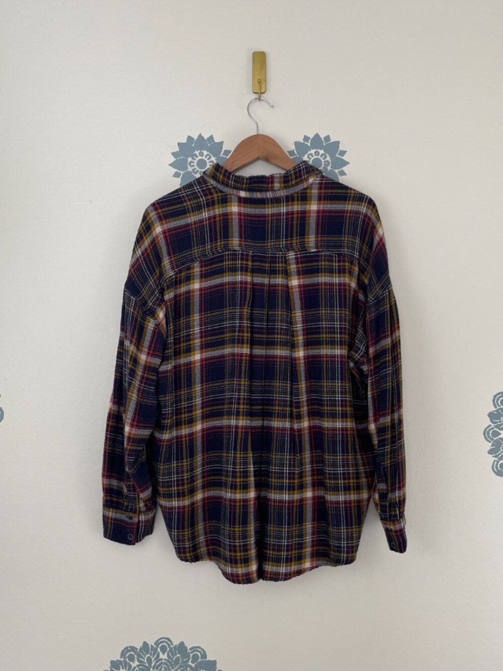 Free People We The Free Hidden Valley Plaid Button Down Shirt Size XS - Picture 2 of 6